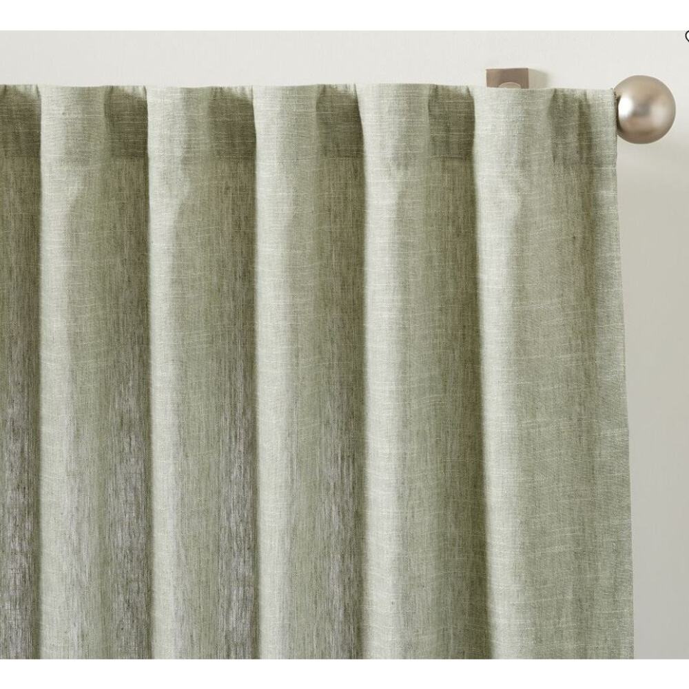 NEW!‎ Pottery Barn 3-in-1 Pole Top Emery Curtain 24W x 94L
